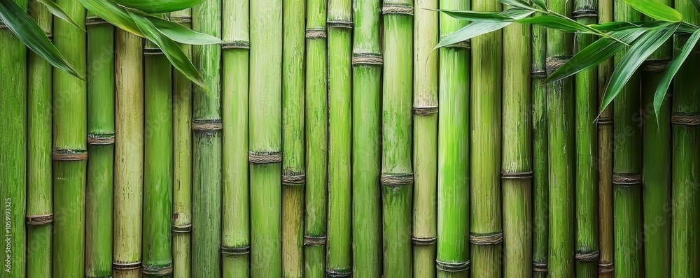 Fototapeta premium Bold Bamboo Decor with Artistic Badger Design