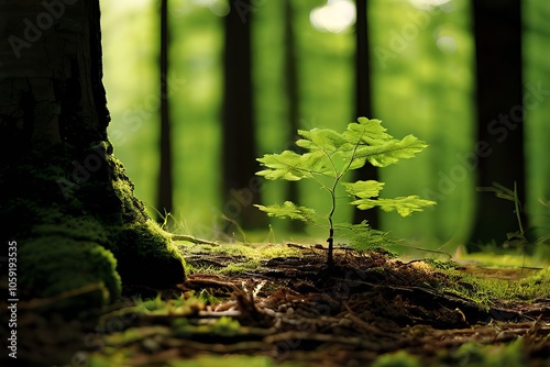 trees growing in a forest illustrating the slow but steady growt photo