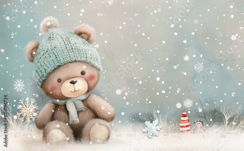 Bears in Winter and snow