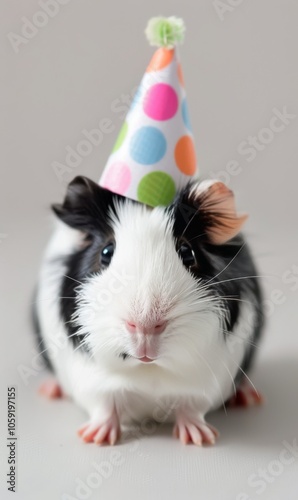 Guinea Pig in Party Hat
