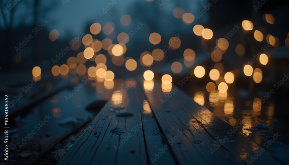 Soft bokeh light background with warm glowing orbs for dreamy ambiance