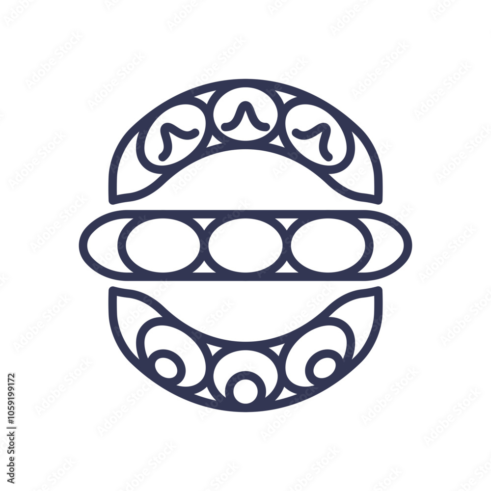 Abstract tribal design symbolizing unity and diversity. Abstract tribal design symbolizing unity and diversity.
