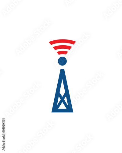 i tower logo , station logo vector