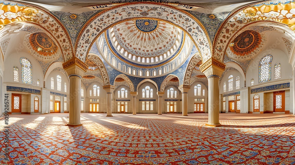 Obraz premium Achitecture Islamic interior design. Suitable for marketing or business purposes
