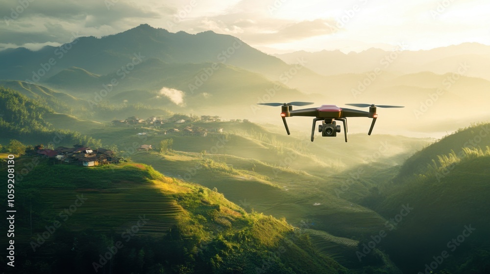 Drones deliver small packages to remote areas. Drones deliver small packages to remote areas.