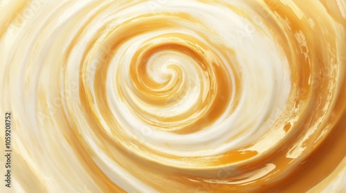 Creamy Swirl of Vanilla and Caramel Delight