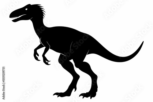 Vector dinosaur silhouette, Dinosaur Silhouette Icon – Black Silhouette Vector Design ,Tyrannosaurus dinosaur silhouette vector illustration, dino ,tyrannosaurus, icon symbol.