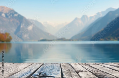 Wooden Dock Overlooking Lake
