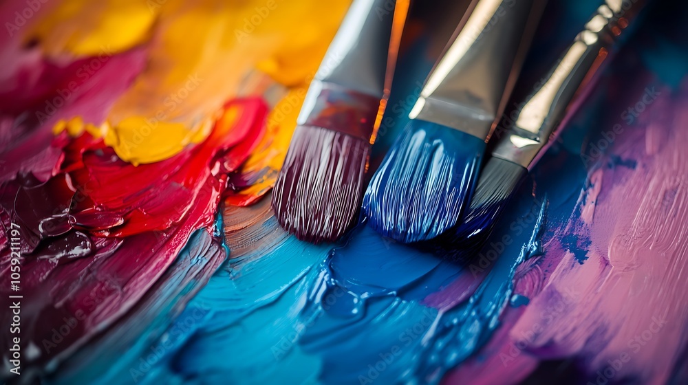 Obraz premium colorful paıntıng background