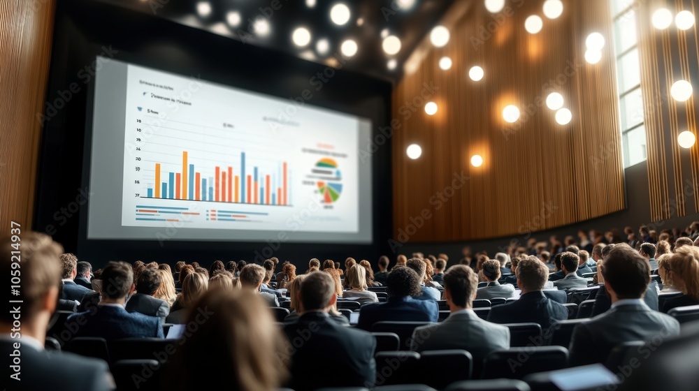 Naklejka premium Engaging Conference Presentation on Data Insights