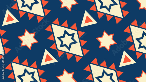 seamless pattern with stars