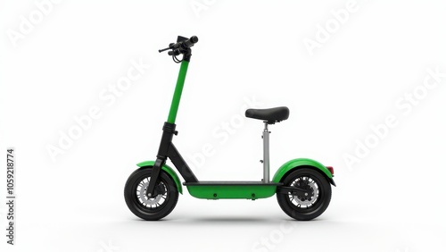 Modern electric scooter mockup with clean background, ideal for advertising.