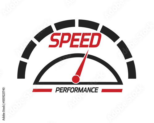 Speed Performance Vector Logo Design.