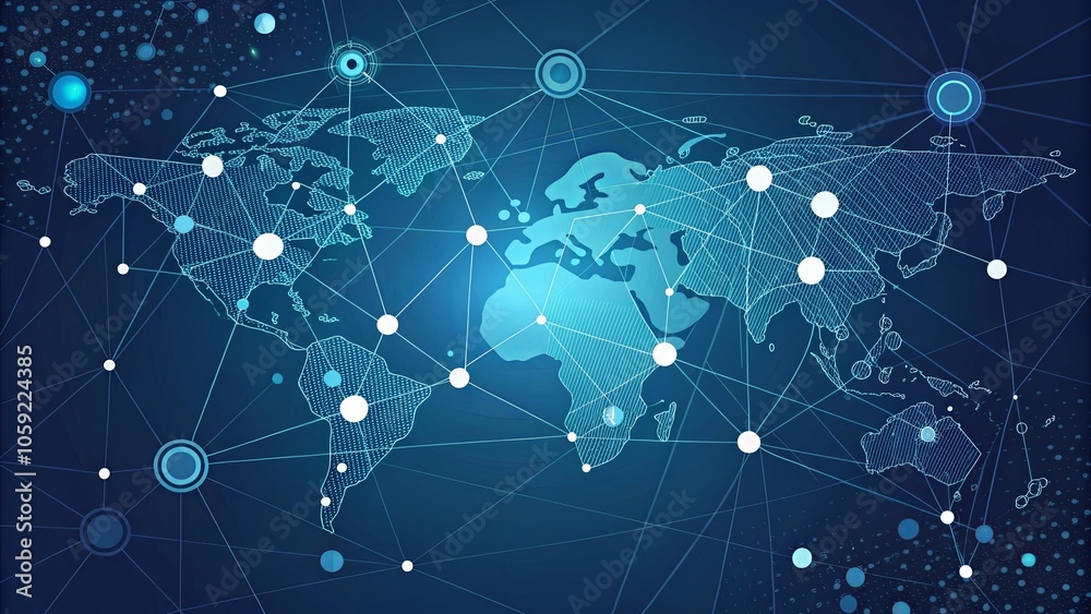 Global Network Connectivity Background Design Global Network Connectivity Background Design
