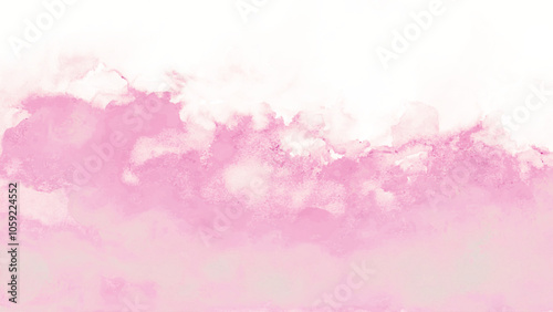 A serene watercolor painting featuring soft pink hues blending seamlessly with gentle reflections on water.