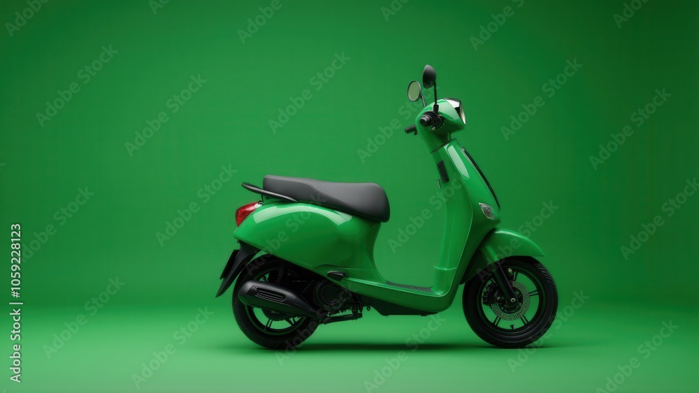 Realistic image of an electric scooter with a focus on style. Realistic image of an electric scooter with a focus on style.