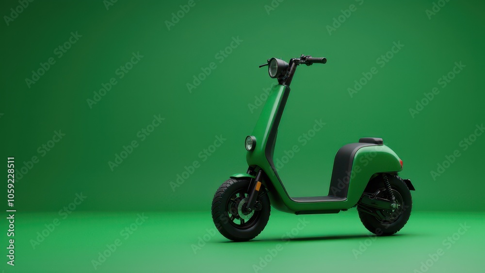 Scooter mockup with copy space, perfect for design use. Scooter mockup with copy space, perfect for design use.