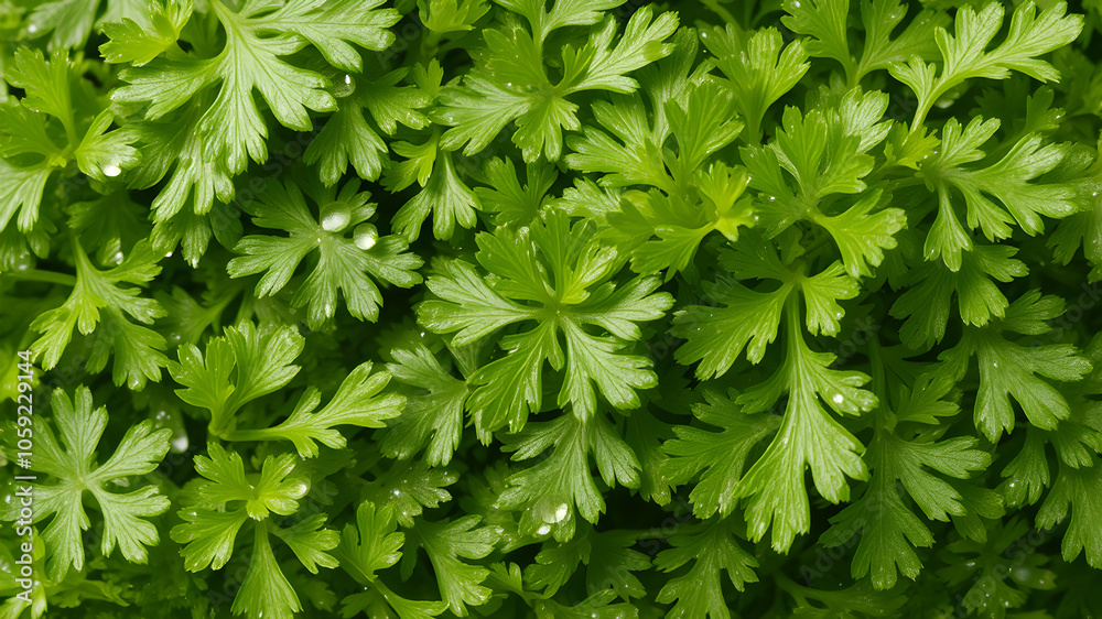 Coriander leaves in vegetables garden for health, food and agriculture concept design. Organic coriander leaves background. Coriander leaves in vegetables garden for health, food and agriculture concept design. Organic coriander leaves background.