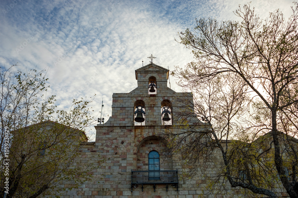 Basilica and royal sanctuary of the Virgen de la Cabeza de Andujar, Jaen, Andalusia, Spain, in the Sierra de Andujar natural park Basilica and royal sanctuary of the Virgen de la Cabeza de Andujar, Jaen, Andalusia, Spain, in the Sierra de Andujar natural park