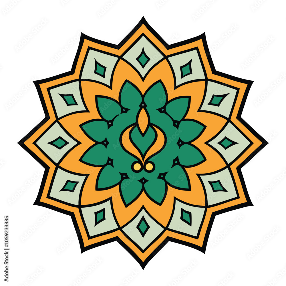 islamic mandala vector design islamic mandala vector design