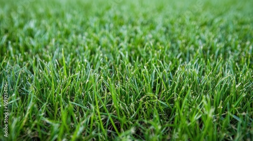 Close-up view of lush green grass in a natural setting.