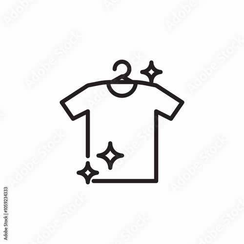 clena clothes laundry icon sign vector