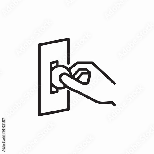 coin insert icon sign vector