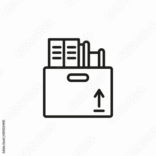 documents box-firing icon sign vector