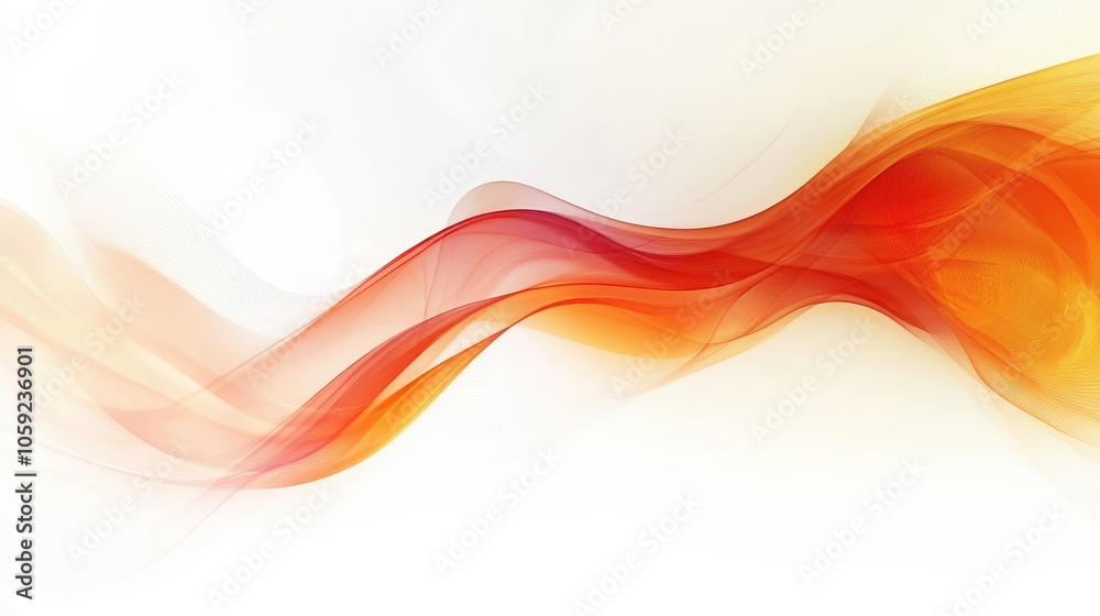 Abstract Orange and Red Wave Pattern - Digital Art, Flowing Lines, Modern Design, Graphic Background. Abstract Orange and Red Wave Pattern - Digital Art, Flowing Lines, Modern Design, Graphic Background.