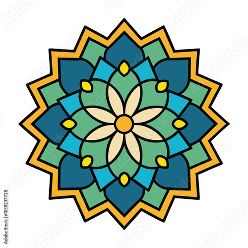 islamic mandala vector design