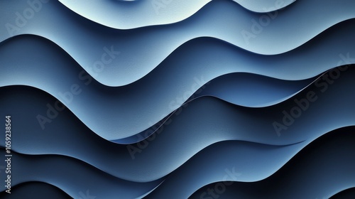 Abstract blue and black horizontal lines with light accents on a dark background