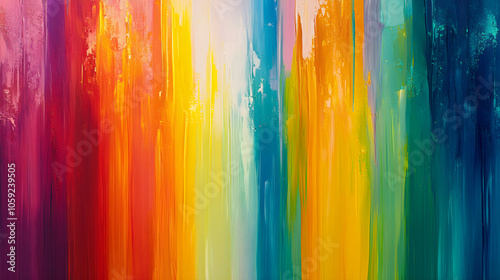 Unity in Diversity: An Abstract Spectrum of Colors Reflecting the Harmony of Light Transitions and Boundless Possibilities