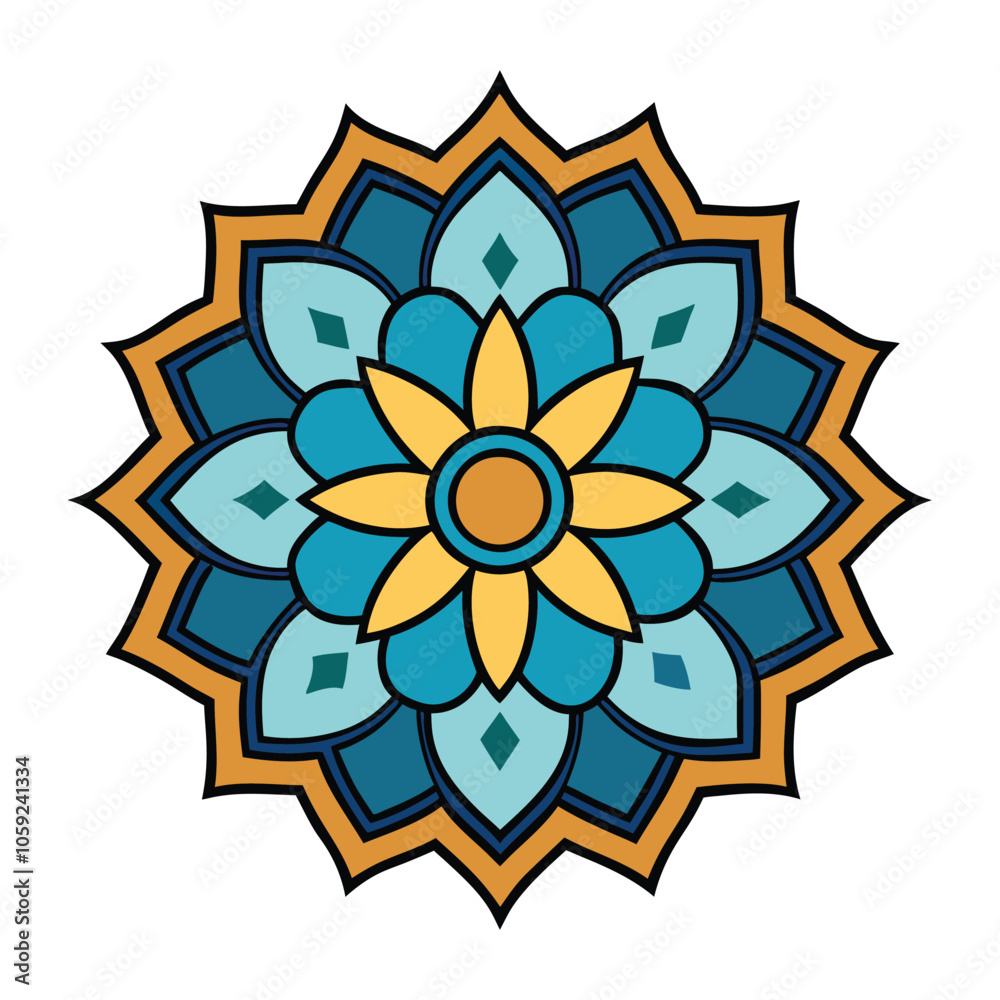 islamic mandala vector design