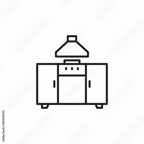 furniture kitchen icon sign vector