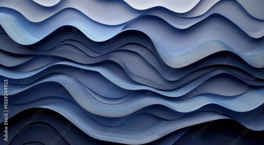 Abstract Wavy Blue Pattern Abstract Wavy Blue Pattern