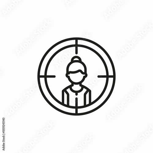 recruitment hunt icon sign vector