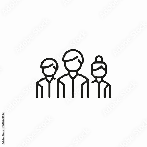 team group icon sign vector