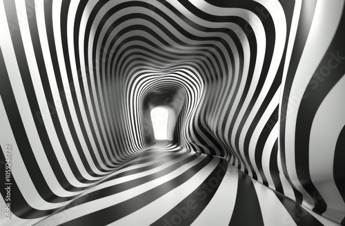 Black And White Spiral Pattern Abstract Background