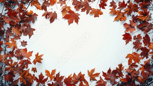 Colorful Autumn Leaves Frame