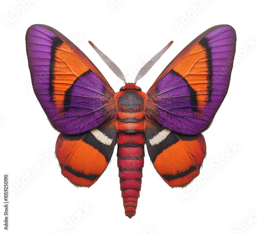 Colorful butterfly with vibrant wings. photo