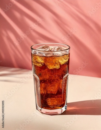 Coca con hielo photo