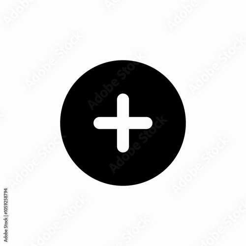 app plus button icon sign vector
