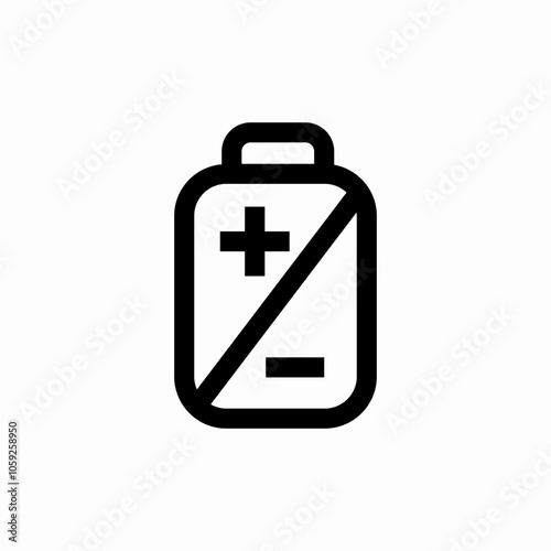 batter plus minus icon sign vector