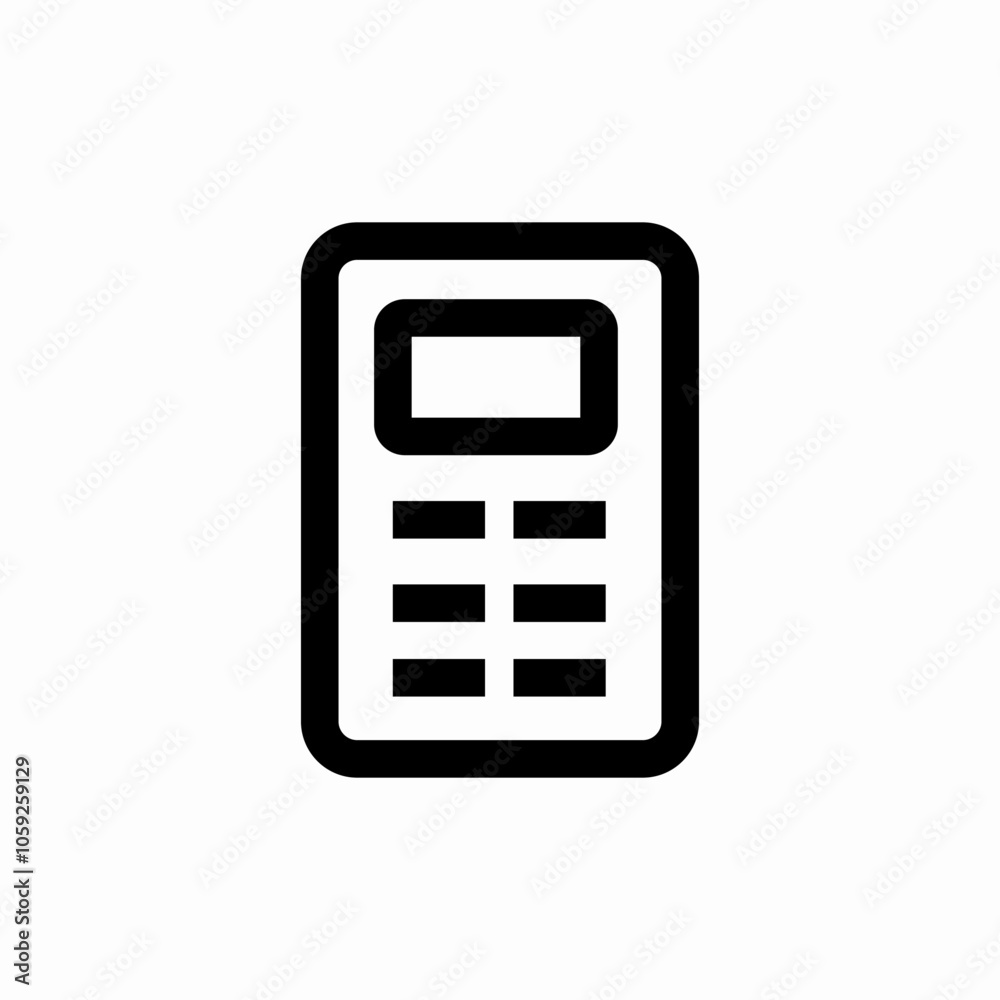 calculator count icon sign vector calculator count icon sign vector