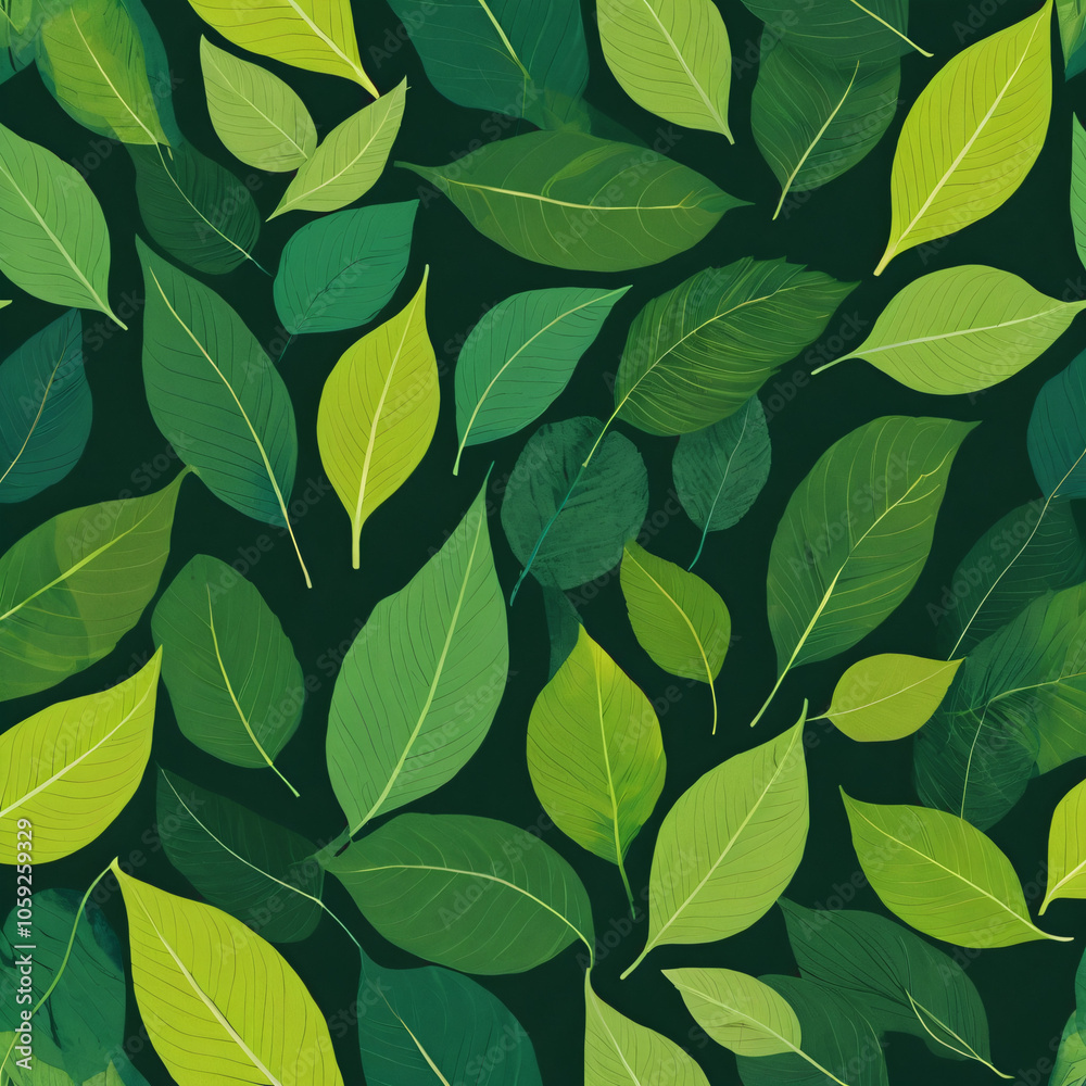 green leaves pattern green leaves pattern