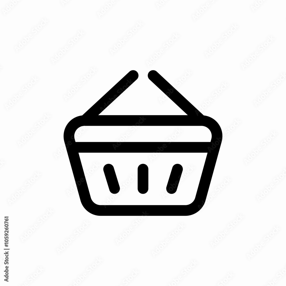shopping basket icon sign vector shopping basket icon sign vector