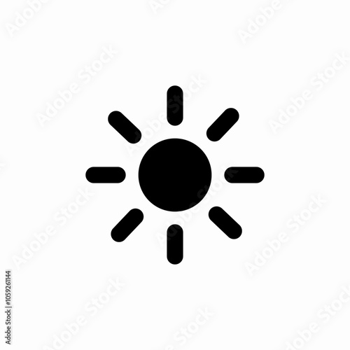 sun brightness icon sign vector