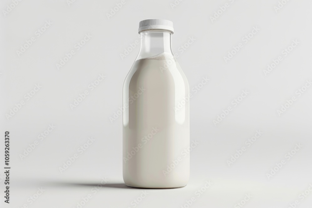 Milk bottle isolated on white Milk bottle isolated on white