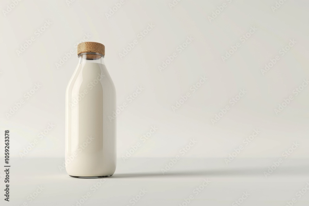 Milk bottle isolated on white Milk bottle isolated on white