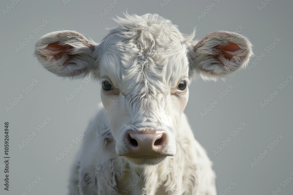 Young heifer. isolated Young heifer. isolated